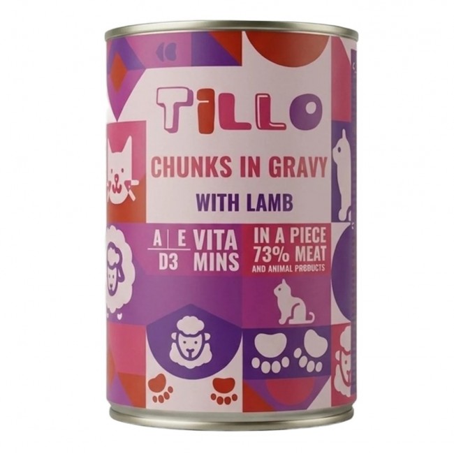 TILLO Chunks in gravy Lamb - wet cat food - 415g TILLO Chunks in gravy Lamb - wet cat food - 415g