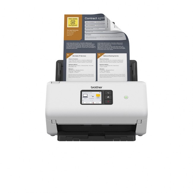 Brother ADS-4550W scanner ADF scanner 600 x 600 DPI Black, White