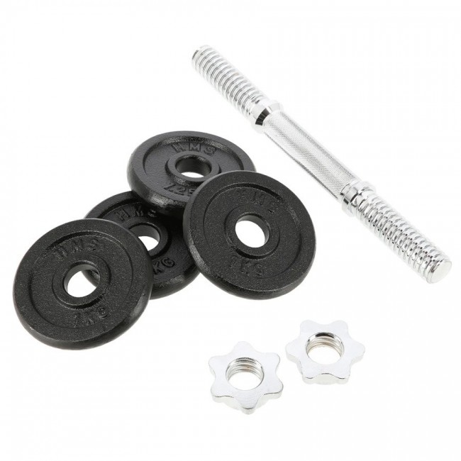 Threaded barbell HMS SG01 7 kg 4 plates Threaded barbell HMS SG01 7 kg 4 plates