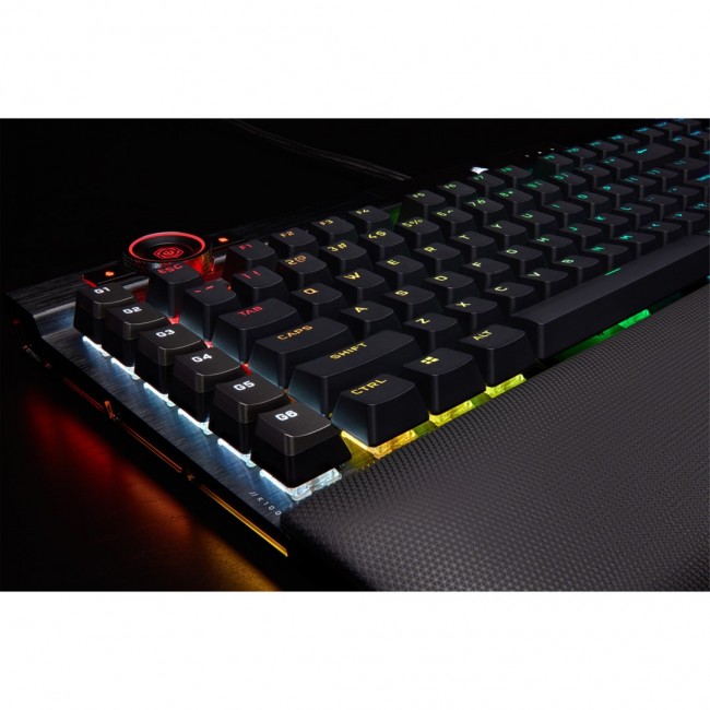 Corsair K100 RGB Gaming Keyboard, Corsair OPX, RGB LED - Black Corsair K100 RGB Gaming Keyboard, Corsair OPX, RGB LED - Black