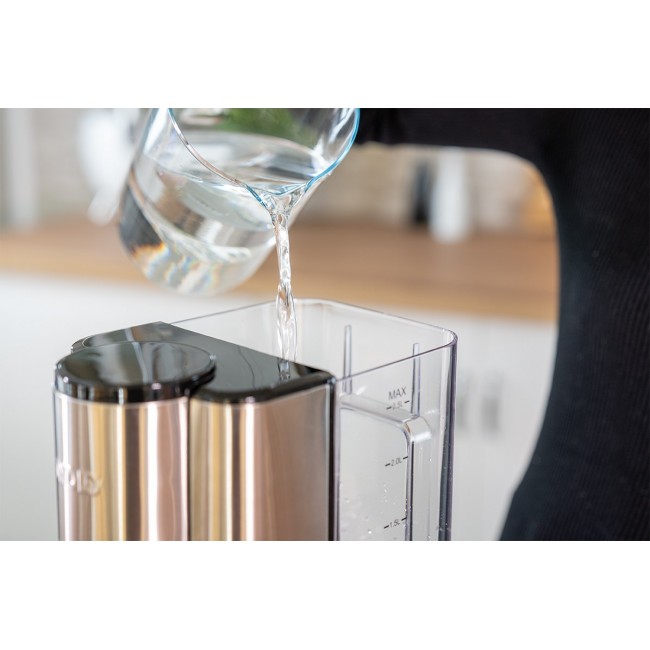 Unold Ava electric kettle 2.5 L 2600 W Black, Silver