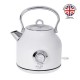 Adler | Kettle with a Thermomete | AD 1346w | Electric | 2200 W | 1.7 L | Stainless steel | 360 rotational base | White
