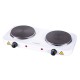 Esperanza EKH010W Adjustable electric cooker, 2 heating fields, white