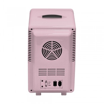 ELLE Home ESDAF01PUEU 6L Mini Fridge with LED Makeup Mirror Purple
