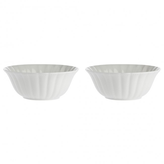 Set of 2 Ducale Salad Bowls - White, 23 cm