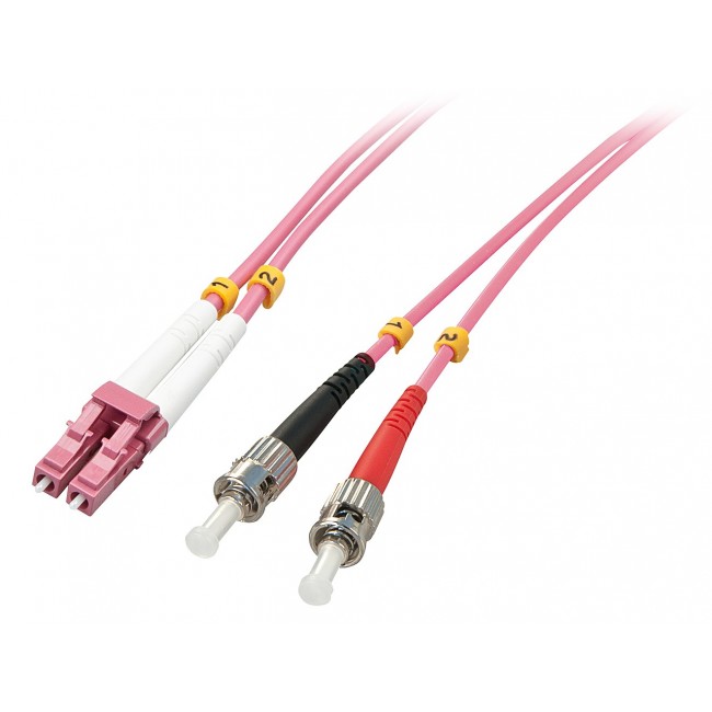 Lindy 46354 InfiniBand/fibre optic cable 10 m LC ST Pink
