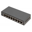 Digitus 8-port Gigabit switch, desktop, unmanaged, metal housing