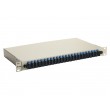 Equip 24-Port Fiber Optic Splice Box, SC Duplex, OS2, 1U, Equipped, Grey