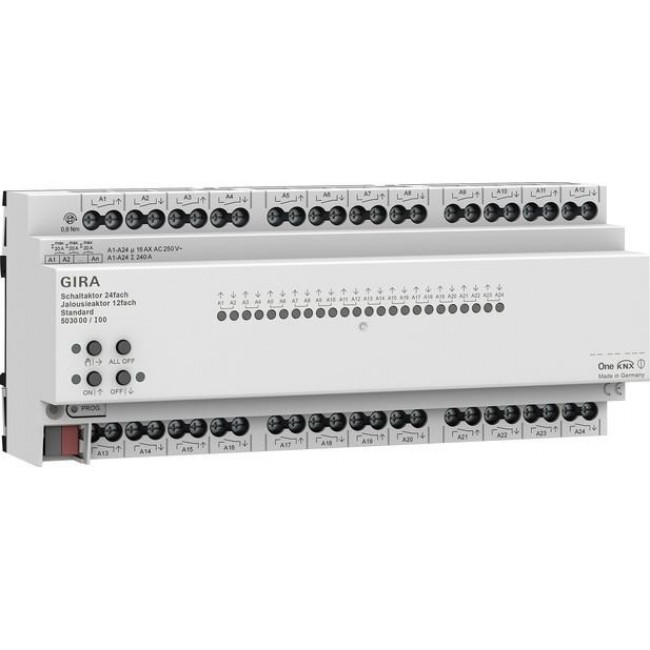 GIRA aktor przeka nikowy/ aluzjowy 24x/12x 16 A standard KNX ONE 503000