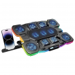 RAMPAGE GAMING GLACIER LAPTOP COOLING STAND black