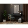 Dressing table with mirror PAFOS 80x41.6x100 mat black