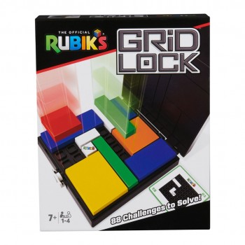 Rubik s Cube Gridlock Game, The Problem-Solving Puzzle Game Inspired by the Classic Brain Teaser Fidget Toy, for Adults & Kids Ages 7+
