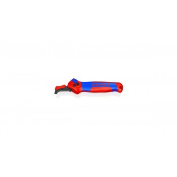 KNIPEX STRIPPING KNIFE WITH GUIDE FOOT AND RATCHET