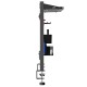 Ergo Office desk divider / organizer, max load 10kg, white board, width 1116mm, black, ER-301 B