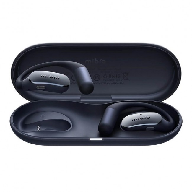 Mibro OpenEar Pro blue headphones with charging case