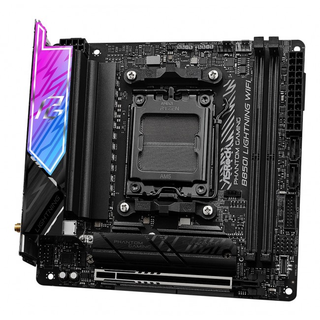 Asrock Phantom Gaming B850I Lightning WiFi AMD B850 Socket AM5 mini ITX