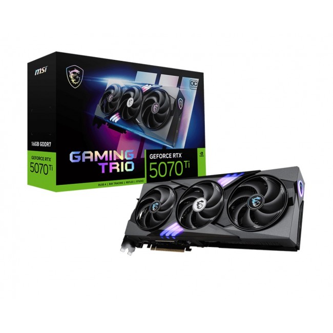 MSI GAMING GeForce RTX 5070 Ti 16G TRIO OC NVIDIA 16 GB GDDR7 MSI GAMING GeForce RTX 5070 Ti 16G TRIO OC NVIDIA 16 GB GDDR7
