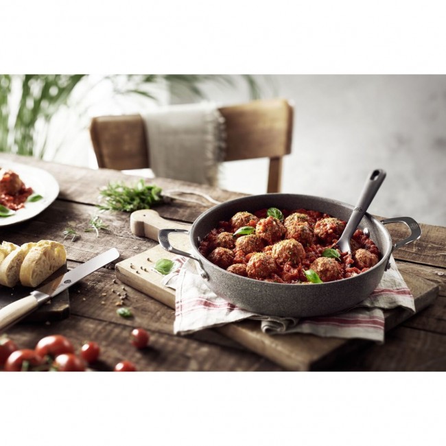 Ballarini Salina Granitium Induction Deep Frying Pan with 2 Handles - 28 cm