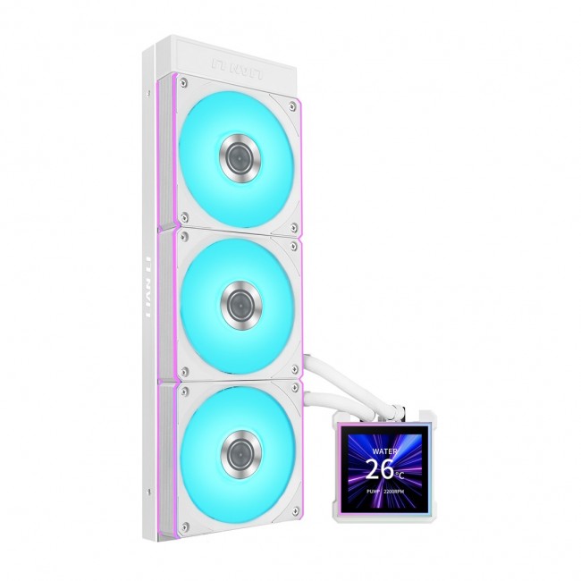 Lian Li HydroShift II LCD-S 360 CL Processor Liquid cooling kit 12 cm White 1 pc(s)