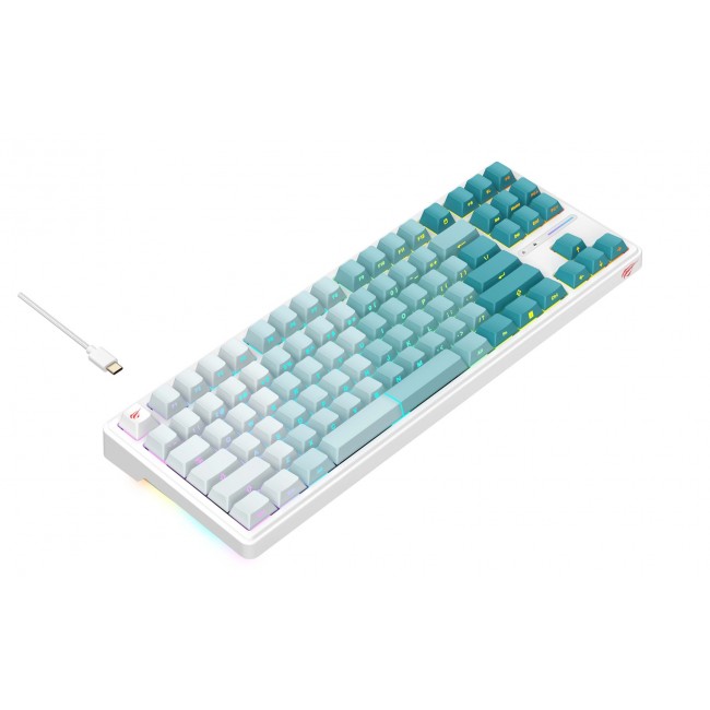 Havit KB901L - gaming keyboard (white and green)