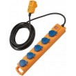 Brennenstuhl 1159900805 power extension 5 m 5 AC outlet(s) Outdoor Black, Blue, Yellow