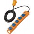 Brennenstuhl 1159900805 power extension 5 m 5 AC outlet(s) Outdoor Black, Blue, Yellow