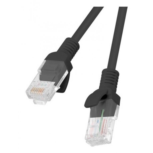 Lanberg PCU6-10CC-0025-BK networking cable Black 0.25 m Cat6 U/UTP (UTP)