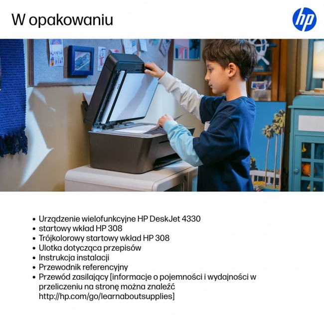 HP DeskJet 4330 Wireless All-in-One Color Printer, Instant Ink