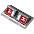 Box pod ogowy mini 2x3M - puszka blatowo-pod ogowa podw jna do monta u gniazd standardu 22,5x45 mm (45x45 mm) uchylna