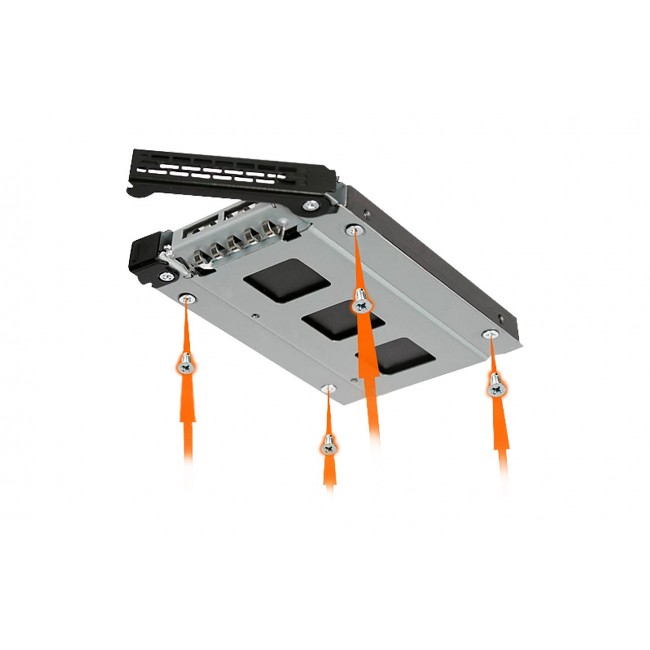 Icy Dock MB992TRAY-B drive bay panel Black, Silver