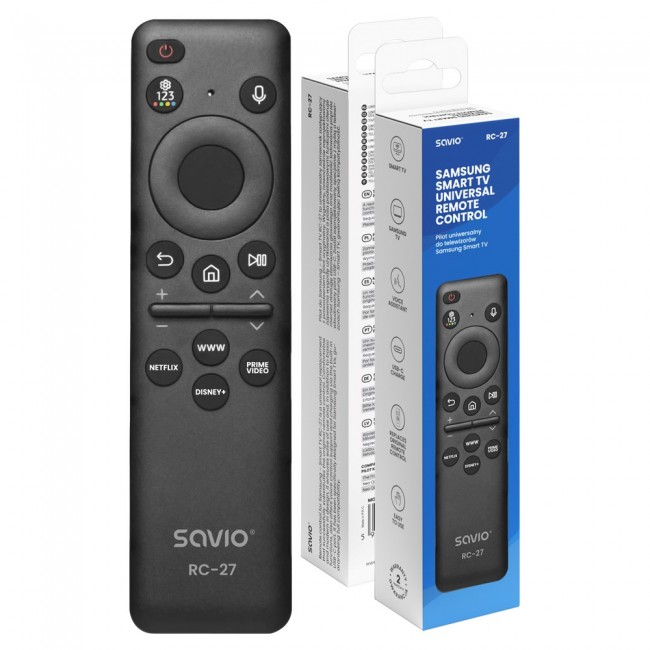 SAVIO RC-27 Universal/replacement remote control for SAMSUNG TV SMART TV