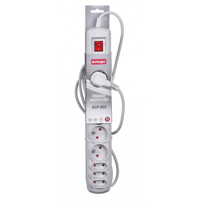 Activejet APN-8G/1,5M-GR power strip with cord