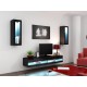 Cama TV stand VIGO NEW 30/140/40 black/black gloss