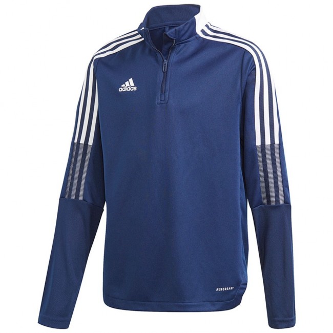 Sweatshirt for kids adidas Tiro 21 Training Top Youth navy blue GK9661 140cm