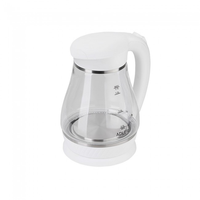 Adler AD 1274 B electric kettle 1.7 L White,Transparent 2200 W Adler AD 1274 B electric kettle 1.7 L White,Transparent 2200 W