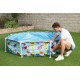 Bestway Steel Pro 2.44m x 51cm Splash-in-shade Play Pool, Orange/Yellow