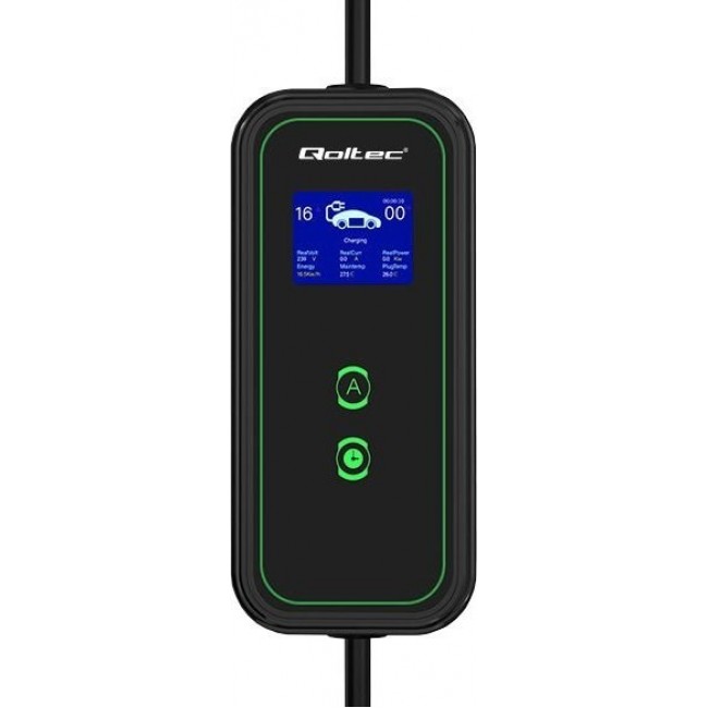 Qoltec Mobile charger for EV cars 2-in-1 Type 2 7kW 230V CEE 3 PIN