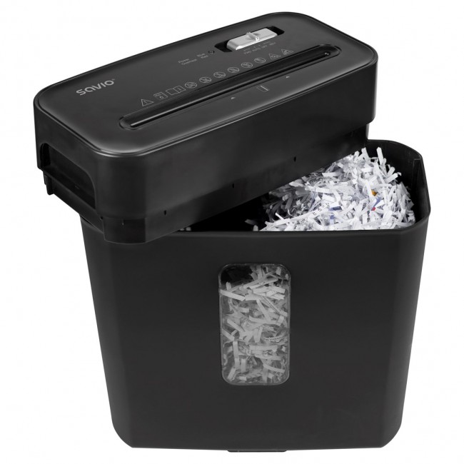 Savio ND-01 paper shredder Cross shredding 72 dB Black Savio ND-01 paper shredder Cross shredding 72 dB Black