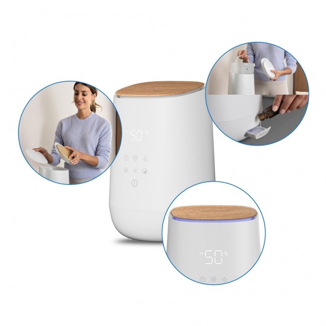 Medisana AH 680 humidifier Ultrasonic 2.6 L White, Wood 24 W