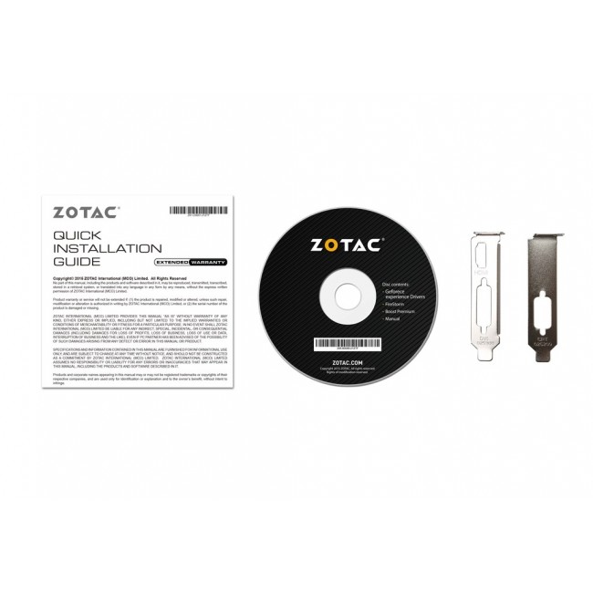 Zotac GeForce GT 710 NVIDIA 2 GB GDDR3