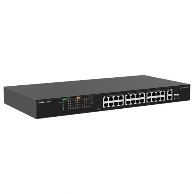 Ruijie Networks RG-ES126FGS-LP network switch Unmanaged L2 Fast Ethernet (10/100) Power over Ethernet (PoE) Black