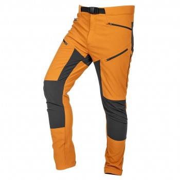 Work trousers OUTDOOR, 4-way stretch, mustard-grey, size XXL