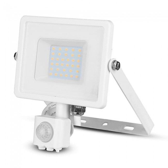 LED projector V-TAC VT-30-S-W 30W SAMSUNG CHIP Motion sensor 6400K 2400lm (SKU 459) White
