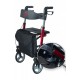 Aluminium four-wheel walker AT51006