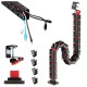 Nano RS desk cable organizer / cable grille, 1345mm, black and red, RS125 Nano RS desk cable organizer / cable grille, 1345mm, black and red, RS125