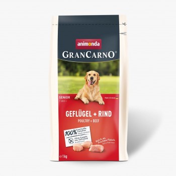 ANIMONDA Gran Carno Senior Poultry with Beef - dry dog food - 1 kg