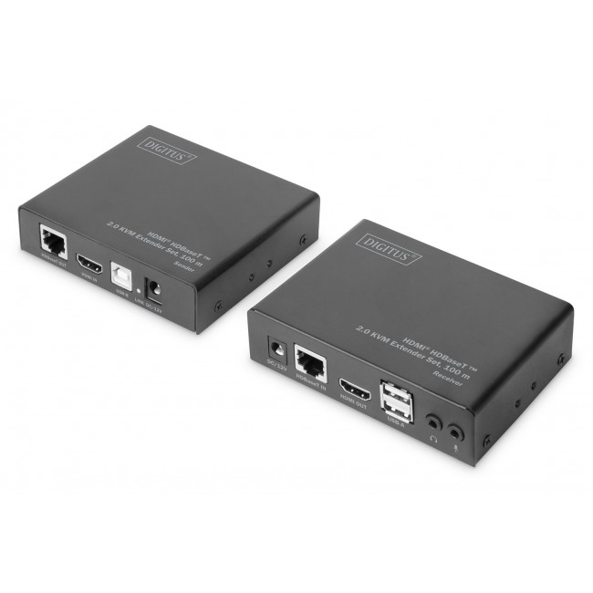 Digitus 4K HDMI HDBaseT 2.0 KVM extender set, 100 m Digitus 4K HDMI HDBaseT 2.0 KVM extender set, 100 m
