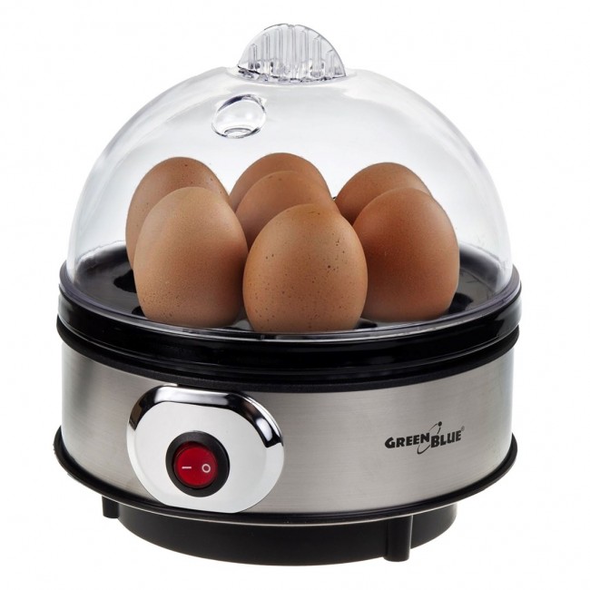 GreenBlue automatic egg cooker, 400W power, up to 7 eggs, measuring cup, 220-240V~, 50 Hz, GB572