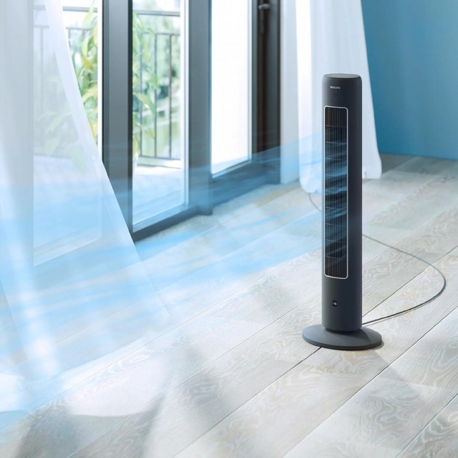 Philips | CX5535/11 | Tower Fan | Dark Gray | Diameter 31 cm | Number of speeds 3 | Oscillation | Yes
