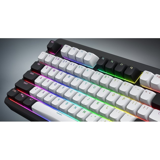 HATOR Rockfall 3 TKL Wireless, white, QMK/VIA, OMA profile white-black keycaps Keyboard - linear mechanical hotswap switches - US - ANSI Layout